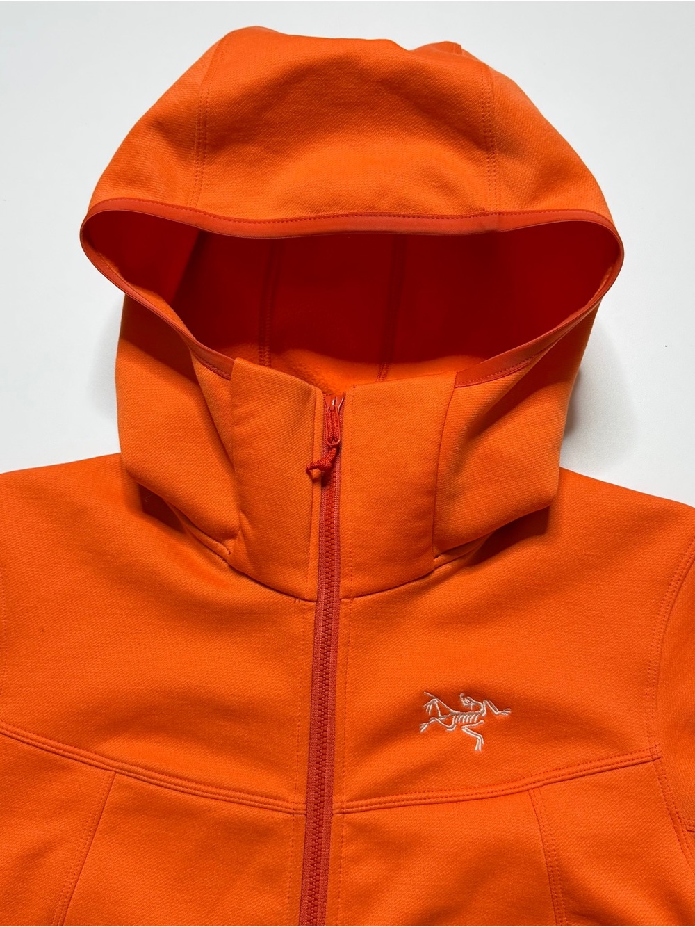 Arcteryx Arenite Full Zip Softshell Hoodie Womens Medium Orange 2015 - Picture 5 of 10